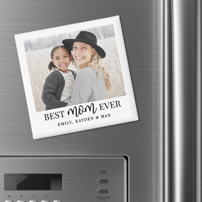 Aimant Meilleure Maman Photo (Best Mom Photo Magnet )