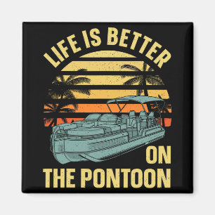 Aimant Meilleure œuvre d'art de capitaine de ponton pour