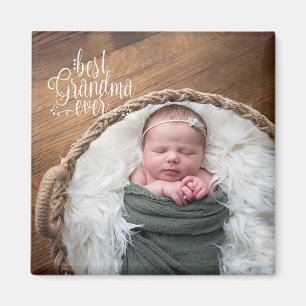 Aimant Meilleure photo de grand-mère