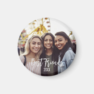 Aimant Meilleurs amis pour toujours Photo Besties Anniver