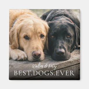 Aimant Meilleurs Chiens De Tous Les Temps Nom et Photo de