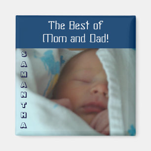 Aimant Meilleurs de maman et papa cadeaux d'aimants bébé