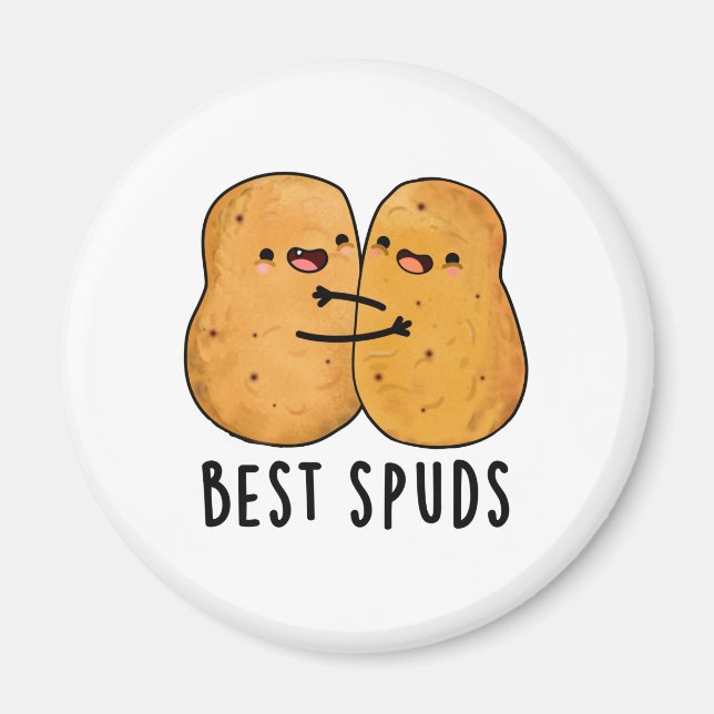 Aimant Meilleurs Puds Amusant Best Buddies Pomme de terre (Devant)