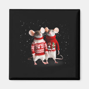 Aimant Mélange De Souris Lors D'Un Jour De Photo Neige En
