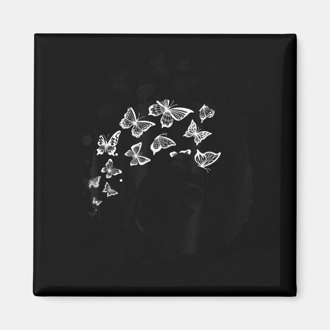 Aimant Melanin Queen African American Strong Black Natura (Devant)