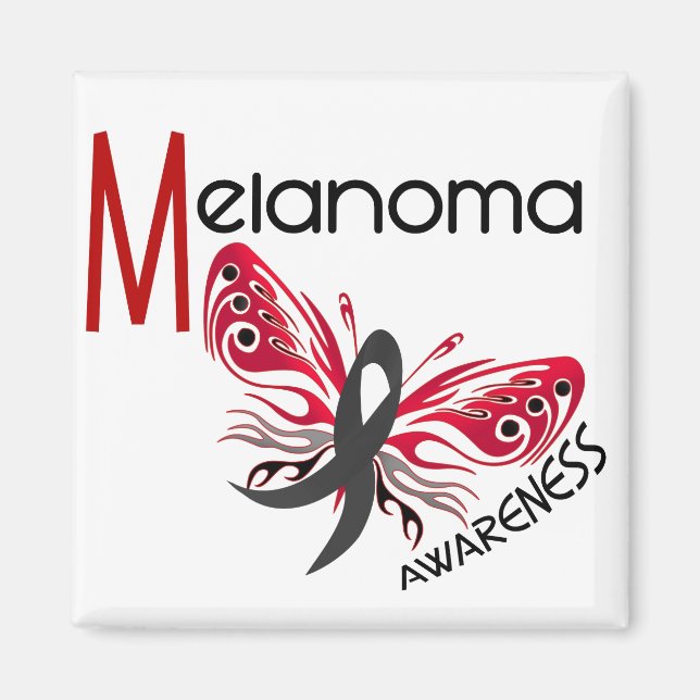 Aimant Melanoma / Cancer de la peau BUTTERFLY 3.1 (Devant)