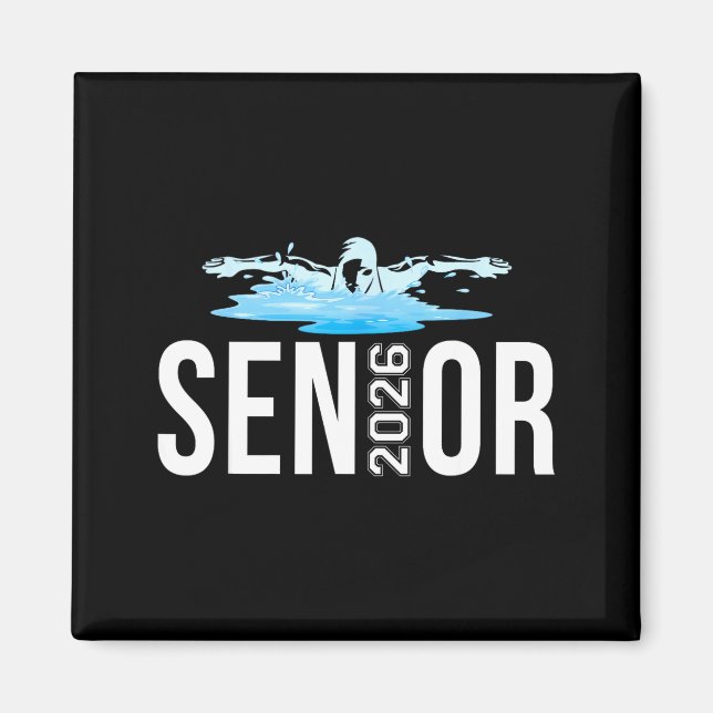 Aimant Membre de l'équipe de natation senior promotion 20 (Devant)