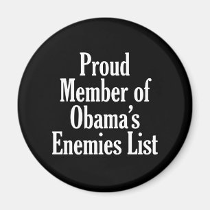 Aimant Membre fier de la liste des ennemis d'Obama