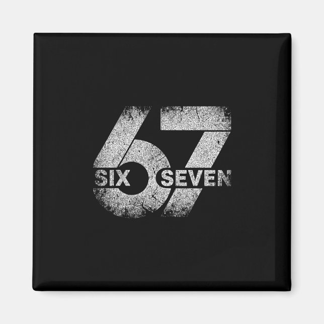 Aimant Meme 67 Six Seven  (Devant)