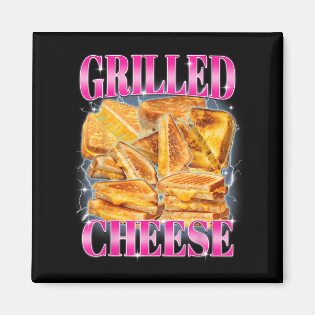 Aimant Mème alimentaire amusant Fromage Grillé Sandwiches (Devant)