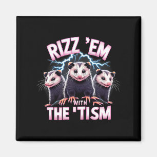 Aimant Mème Autiste Opossum Rizz Em Avec Tism Autism