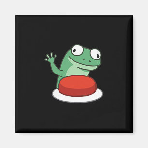Aimant Mème Bouton Lizard drôle