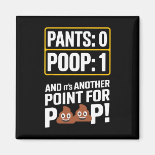 Aimant Meme de caca Humour de toilette Caca Drôle Pantalo