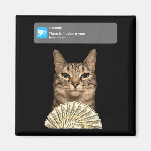 Aimant Mème de chat drôle en mouvement femmes hommes