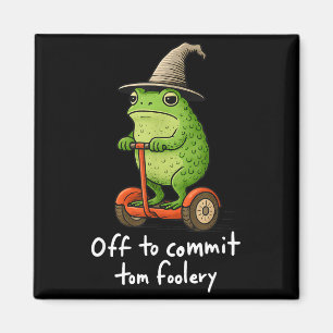 Aimant Mème de magicien grenouille fantaisiste drôle désa