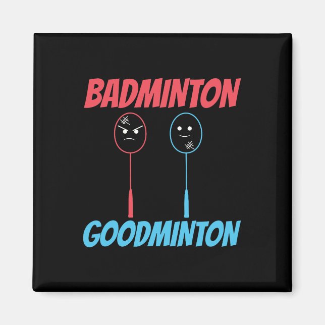 Aimant Mème de raquette Badminton Goodminton (Devant)