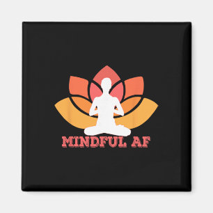Aimant Mème de yoga méditation drôle comme F-ck Mindful A