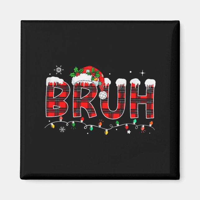 Aimant Mème drôle de Bruh salutation de frère ados garçon (Devant)