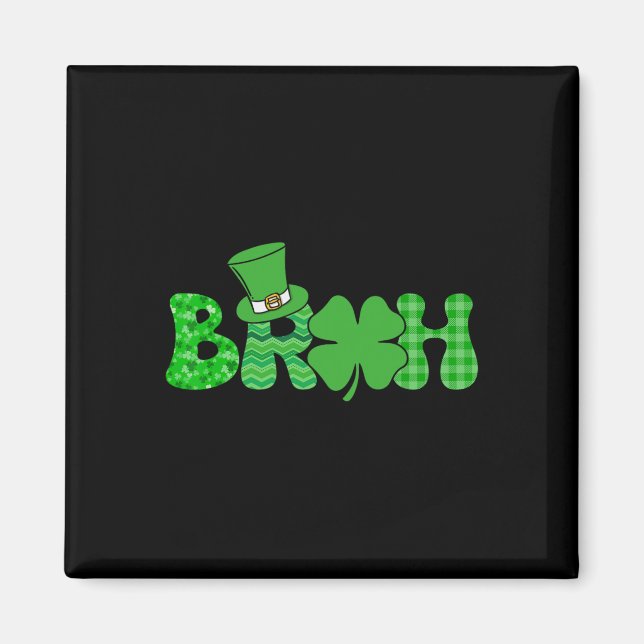 Aimant Mème drôle de la Saint-Patrick Trèfle Irlandais  (Devant)
