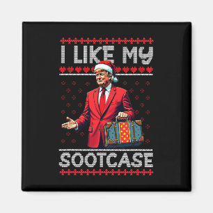 Aimant Mème drôle Père Noël Trump 2024 Hommes Noël J'Aime