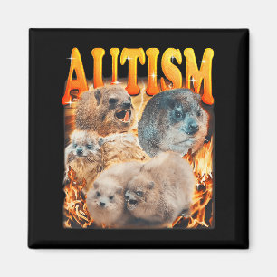 Aimant Mème drôle Woodchucks Groundhogs Autistique Autism