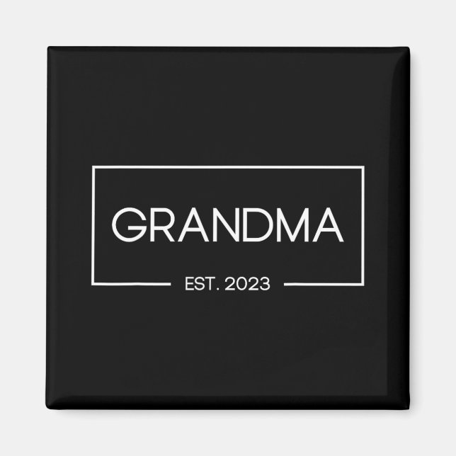 Aimant Mémé Est 2023 Nouvelle Grand-mère Première Fois  (Devant)