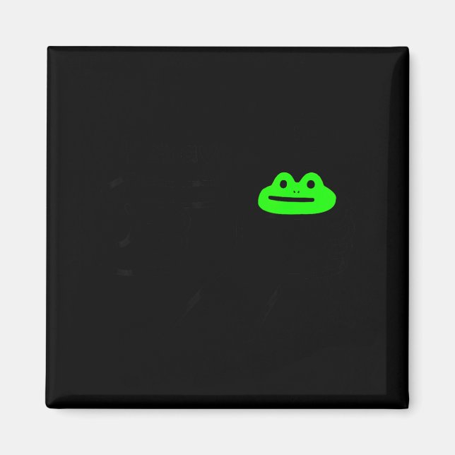 Aimant Mème Grenouille Malhonnête Se Comporter Pas Drôle  (Devant)
