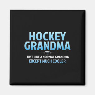 Aimant Mémé hockey drôle de hockey sur glace grand-mère m