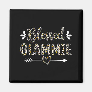 Aimant Mémé mamie grand-mère glamour bénie léopard mignon