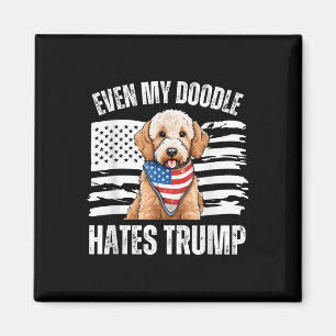 Aimant Même Mon Doodle D'Or déteste Trump Liberal Harris