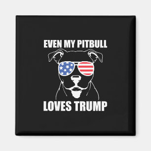 Aimant Même mon pitbull aime Trump