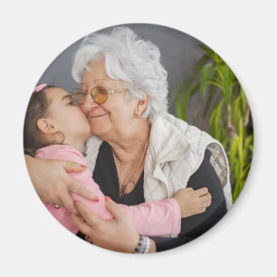 Aimant Mémé Personnalisé Photo Entière Petits-enfants