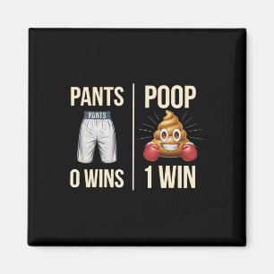 Aimant Mème Poop Toilette Humour Poop Drôle Dire Pantalon