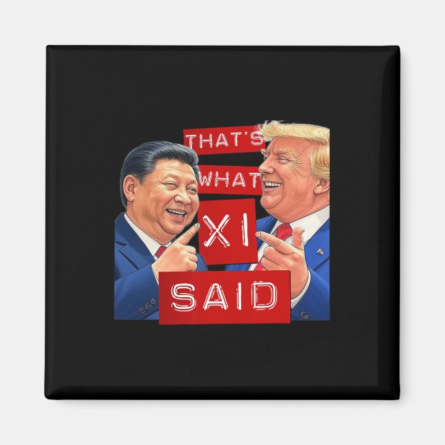 Aimant Mème Trump amusant (Devant)