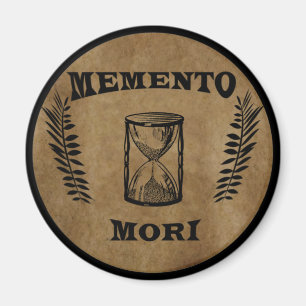 Aimant memento mori hourglass