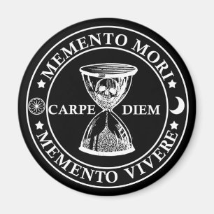 Aimant memento mori vivere
