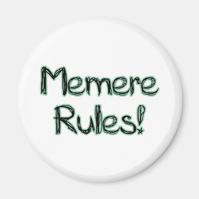 Aimant Mémere Rules ! (Devant)