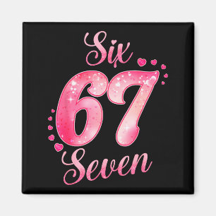 Aimant Mèmes 6 Et 7 Six Sept Amour Mignon Saint-Valentin 