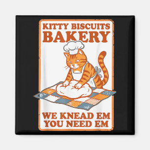 Aimant Mèmes de chats drôles de boulangerie de biscuits p