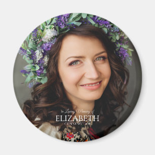 Aimant Mémoire d'amour Simple Mémorial Photo Personnali