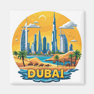Aimant 🧲 Mémoire de vacances à Dubaï Marina depuis les É