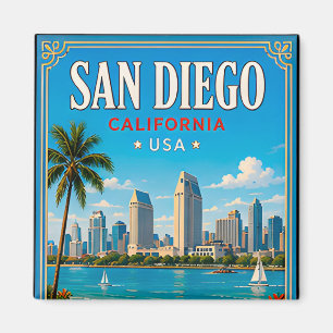 Aimant 🌊 Mémoire de vacances à la plage de San Diego Cal
