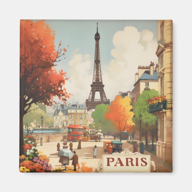 Aimant Mémoire de voyage à Paris en automne (Devant)