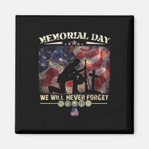 Aimant Memorial Day Nous n'oublierons jamais les amoureux