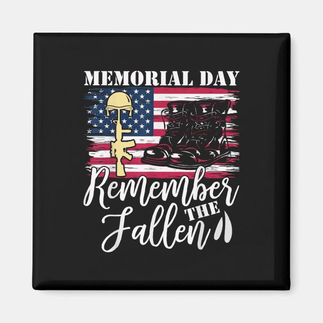 Aimant Memorial Day Souvenez-vous de l'ancien combattant  (Devant)