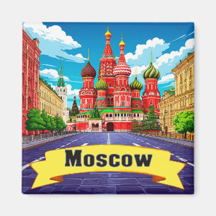 Aimant 🧲 Mémorial de l'explorateur de Moscou Russie