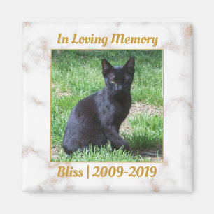 Aimant Mémorial du marbre blanc et doré