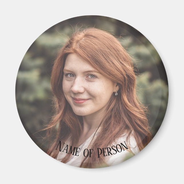 Aimant Mémorial en mémoire d'amour classique élégante pho (Devant)