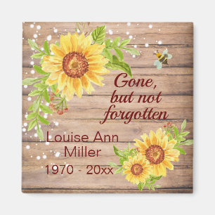 Aimant Mémorial Russe parti mais pas oublié tournesol