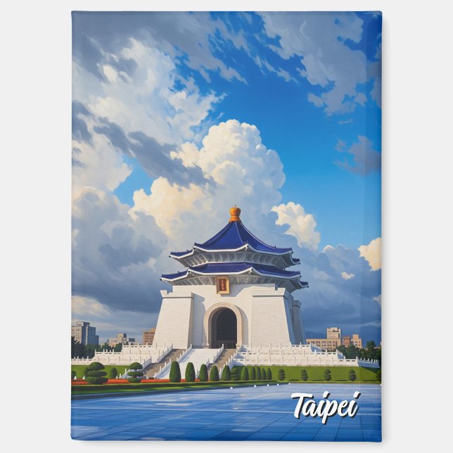 Aimant mémorial Taipei CKS Taïwan (Recto)